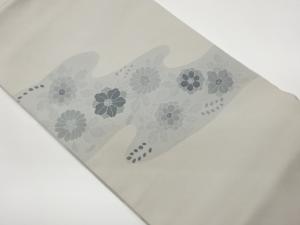 塩瀬花唐草模様名古屋帯